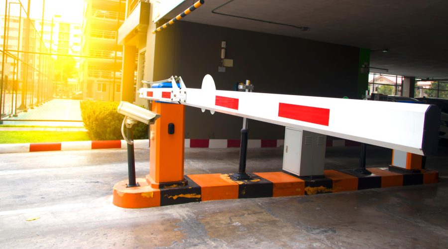 Security System For Building Access Barrier Gate Stop With Tol