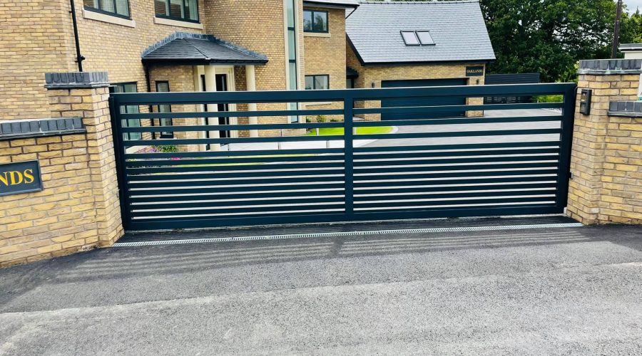 Black Gate For Housing Estate