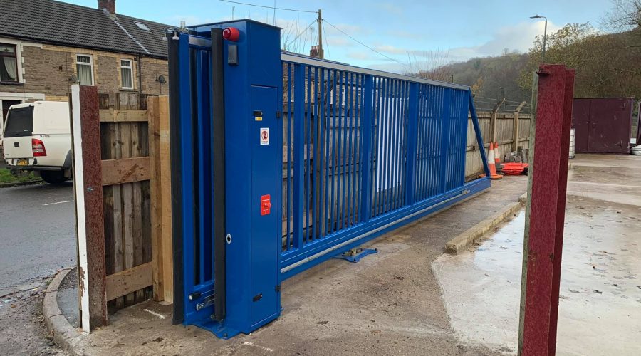 Blue Automatic Gate