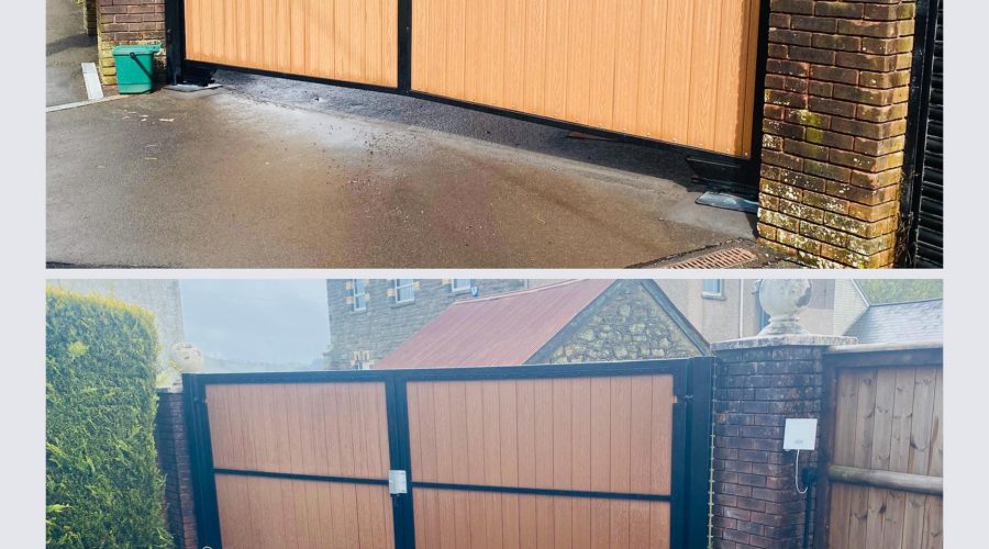 Wooden Gate Front And Back